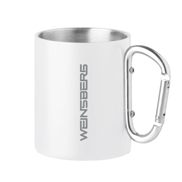 Kaffeetasse mit Karabiner